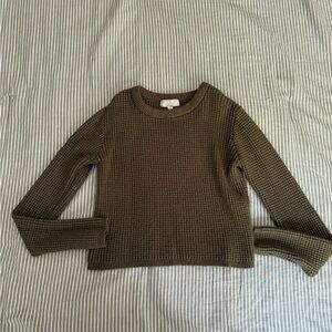 Olive Green Knit Sweater